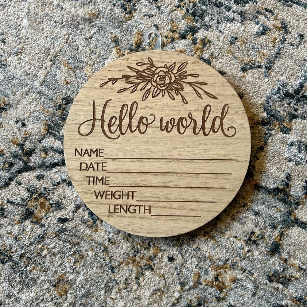 Newborn Welcome Sign